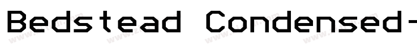 Bedstead Condensed字体转换